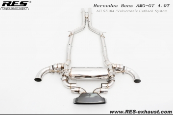 Mercedes Benz AMG-GT 4.0T All SS304 / Valvetronic Catback System